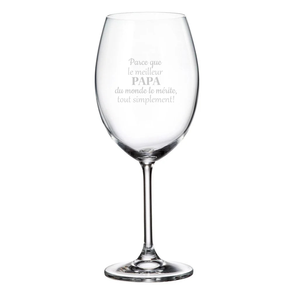 Verre Gravé : Papa