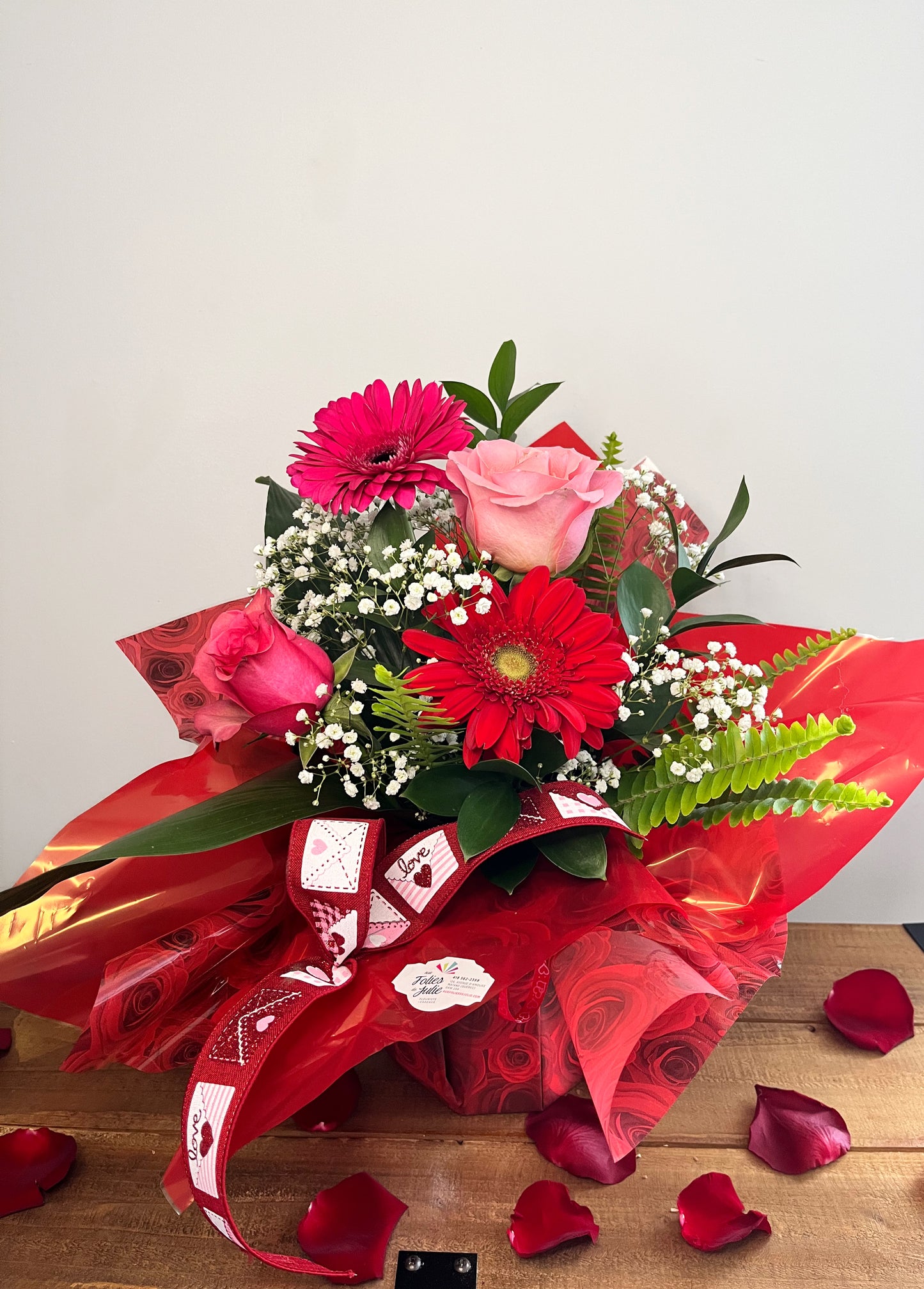 Collerette de fleurs mélangées