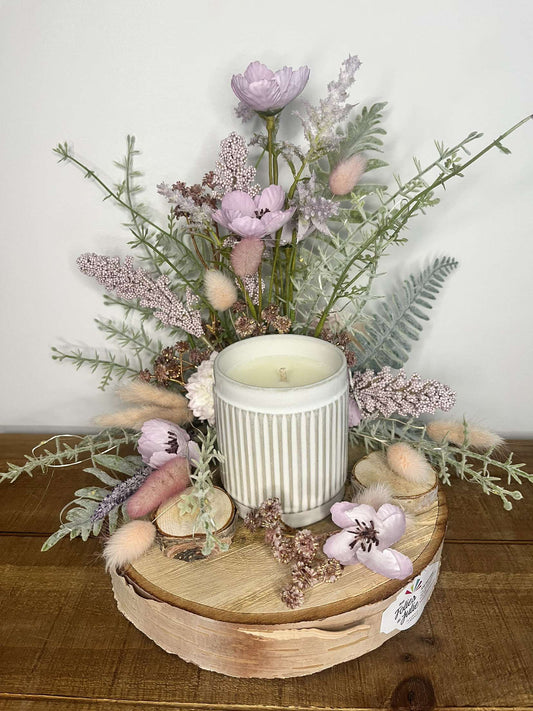 Arrangement socle en bois