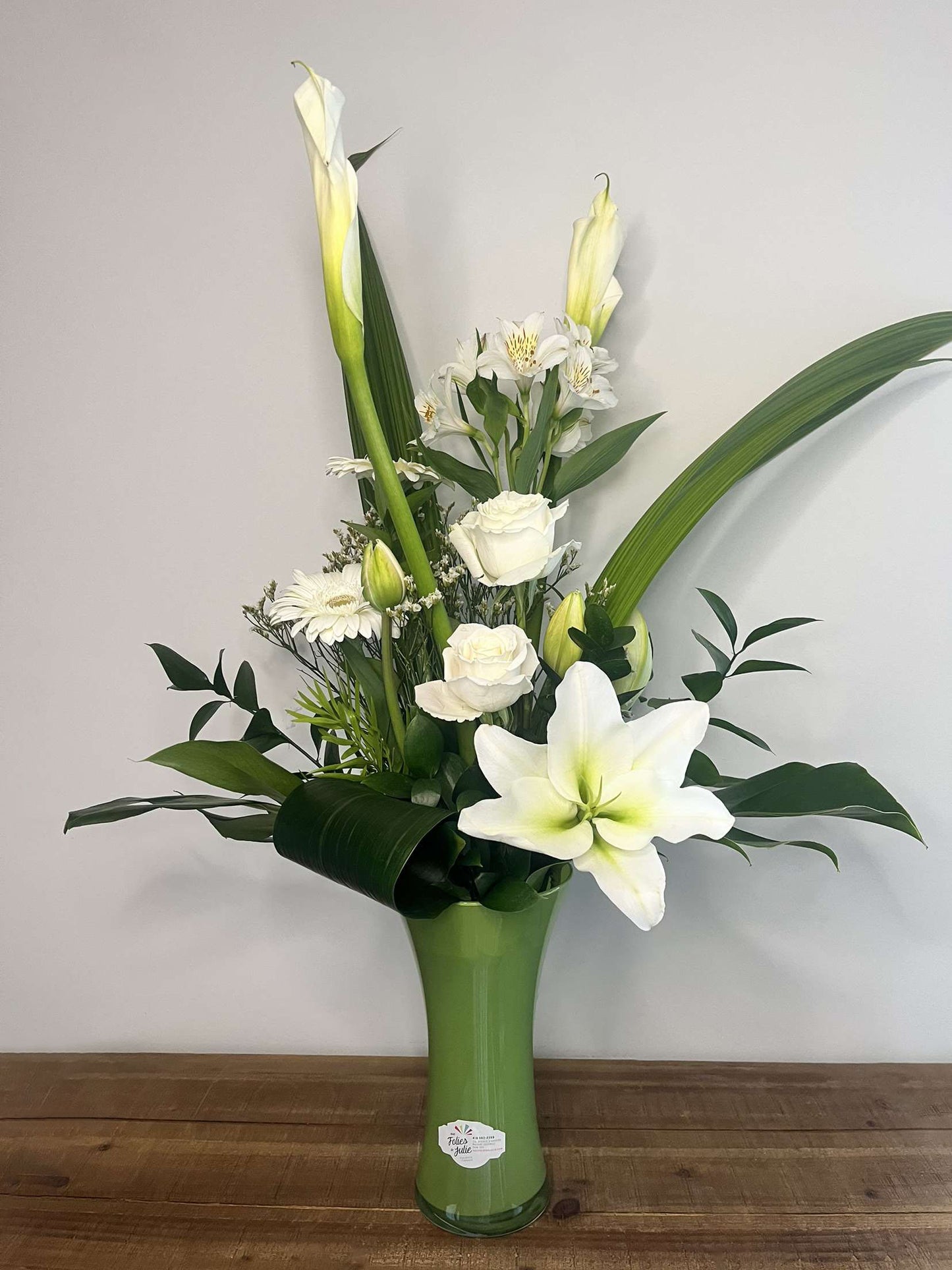 Arrangement fleurs blanches
