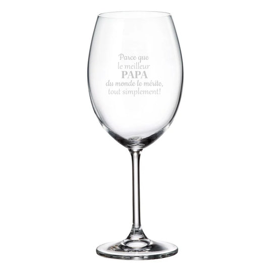 Verre Gravé : Papa